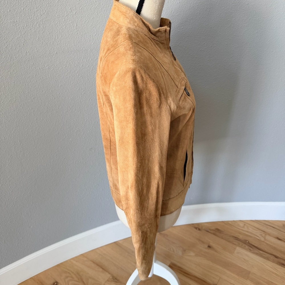 Chic Tan Leather Jacket - Picture 5 of 14